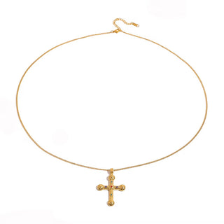 Girly cross SS necklace