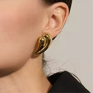 Feather Drop Earring