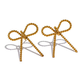 Metal Twist Earrings mini