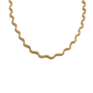 Swirl 14k necklace