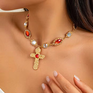 Red Cross Stainless necklace