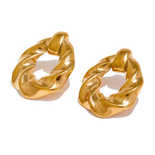 Oval earrings