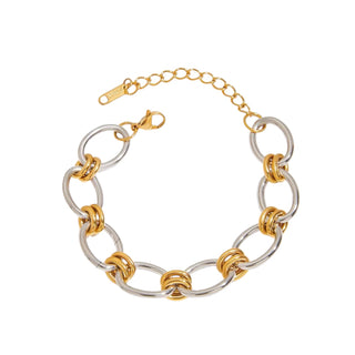 Silver and gold drip