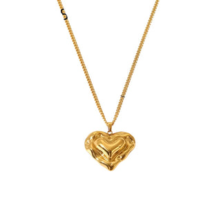 Golden heart necklace
