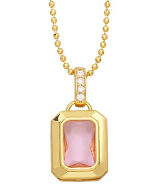 Egyptian Crystal 18K gold plated necklace