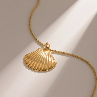 Sea shell gold plated