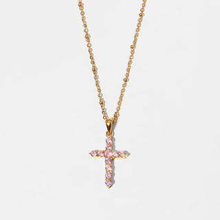 Pink ballerina cross