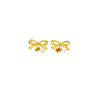 Bow statement earring