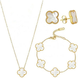 White lucky charm 18k