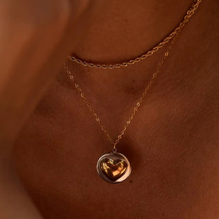 Heart of gold necklace