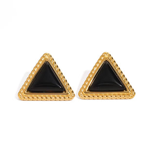 Black Triangle gold plated