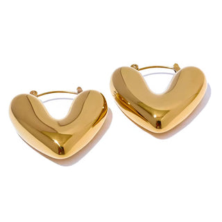 Gold rock’em earings