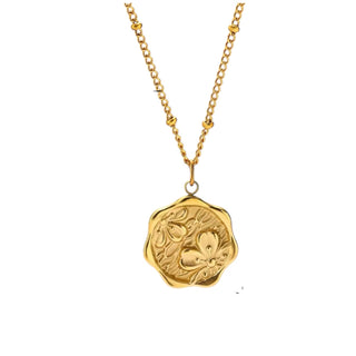 Golden garden necklace