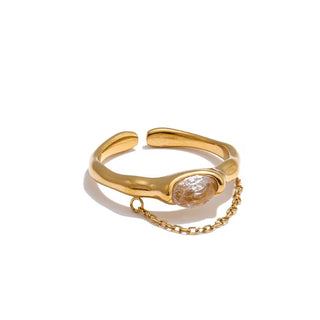Golden mood gold ring