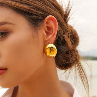 Cata gold plated earring