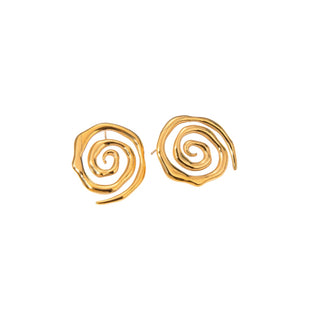 Swirl earrings 2.7 cm