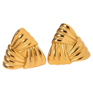 Triangle chunky earring