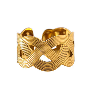 Weave statement ring resizable