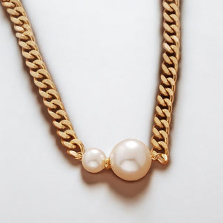 Pearl Gold cuban necklace