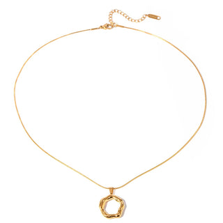 Irregular circle necklace