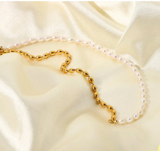 Elegant pearl 18k gold plated