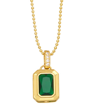 Egyptian Crystal 18K gold plated necklace