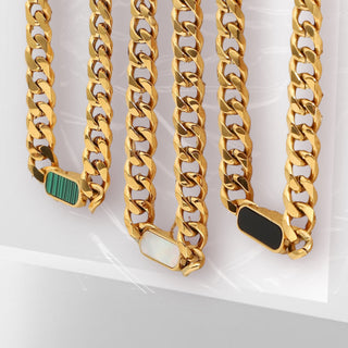 CUBAN 18K gold plated necklace