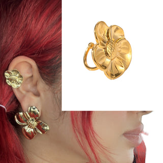 Flower ear Cuff