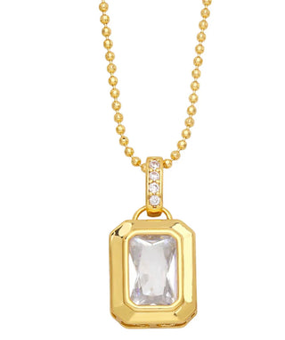 Egyptian Crystal 18K gold plated necklace